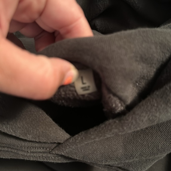 Black fear of god essentials hoodie, worn, size L - Picture 3 of 4